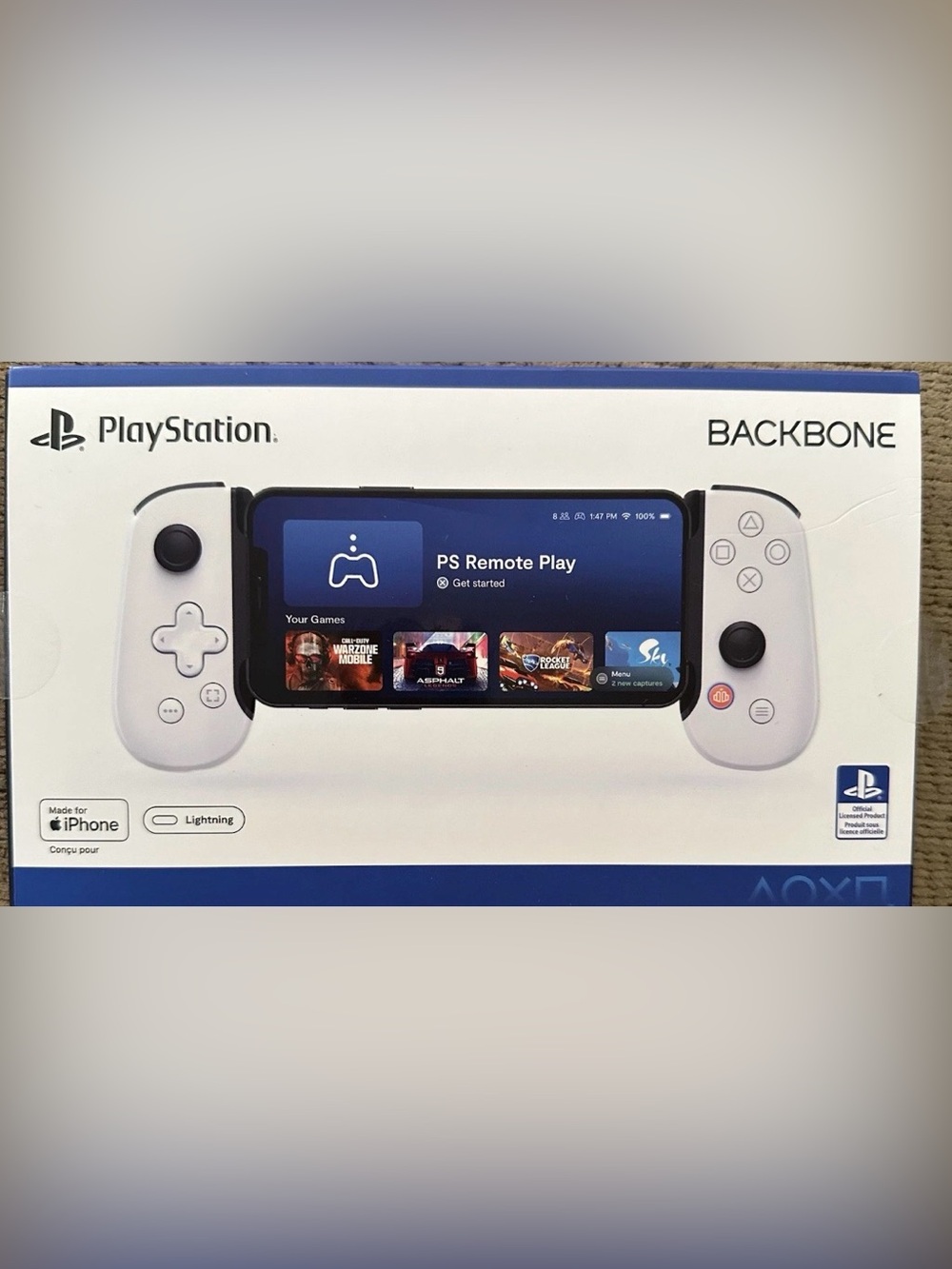 Sony Backbone Mobile Controller - White PlayStation Edition